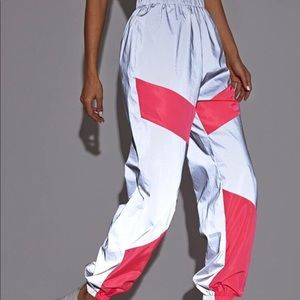 SHEIN Women’s Size M Pants Pink Reflective Style